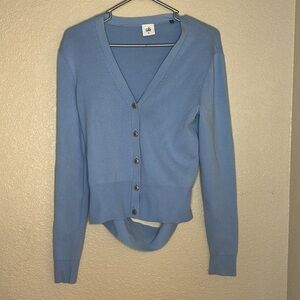 CAbi #5140 Cut-Out Cardigan Periwinkle medium